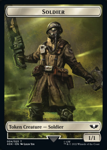 Soldier (004) // Arco-Flagellant Double-Sided Token (Surge Foil) [Warhammer 40,000 Tokens] - The Mythic Store | 24h Order Processing