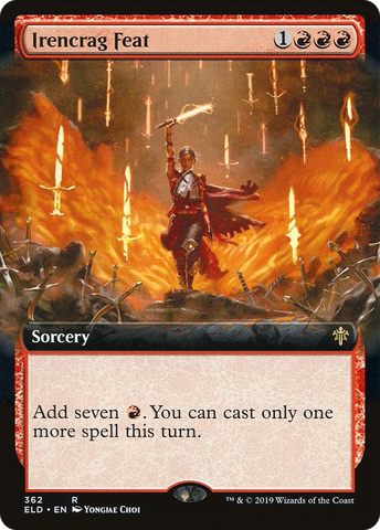 Irencrag Feat (Extended Art) [Throne of Eldraine] - The Mythic Store | 24h Order Processing