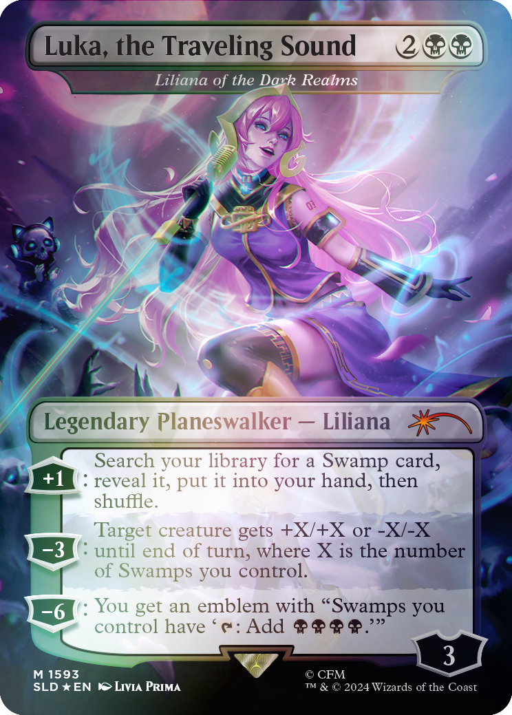 Luka, the Traveling Sound - Liliana of the Dark Realms (Rainbow Foil) [Secret Lair Drop Series] - The Mythic Store | 24h Order Processing