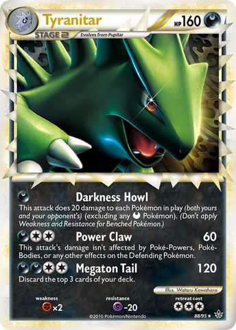 Tyranitar (88/95) [HeartGold & SoulSilver: Unleashed] - The Mythic Store | 24h Order Processing