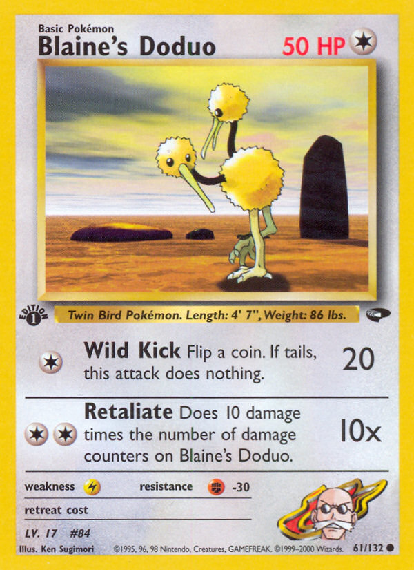 Blaine's Doduo (61/132) [Gym Challenge 1st Edition] - The Mythic Store | 24h Order Processing