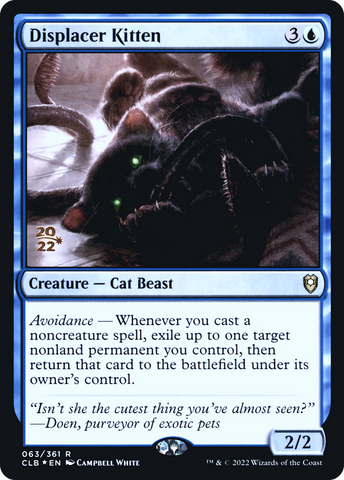 Displacer Kitten [Commander Legends: Battle for Baldur's Gate Prerelease Promos] - The Mythic Store | 24h Order Processing