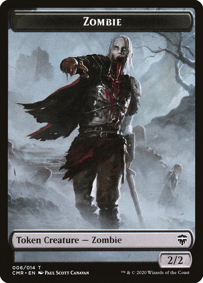 Horror // Zombie Double-Sided Token [Commander Legends Tokens] - The Mythic Store | 24h Order Processing