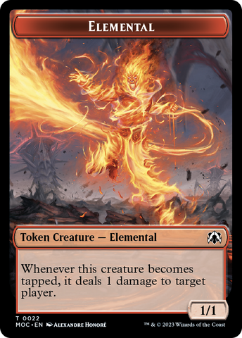 Elemental (22) // Faerie Double-Sided Token [March of the Machine Commander Tokens] - The Mythic Store | 24h Order Processing