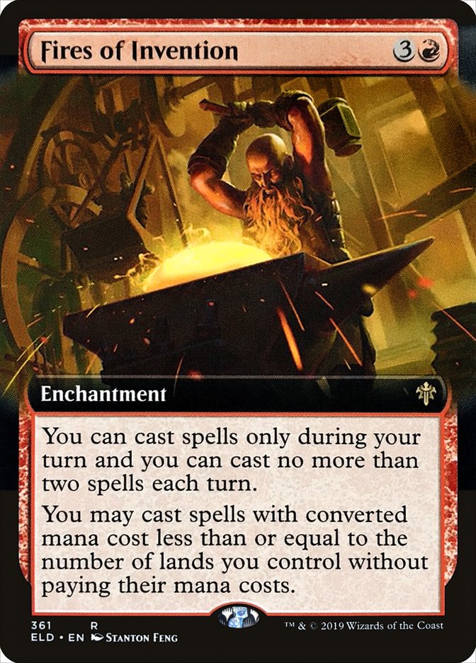Fires of Invention (Extended Art) [Throne of Eldraine] - The Mythic Store | 24h Order Processing