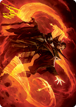 Plargg, Dean of Chaos Art Card (Gold-Stamped Signature) [Strixhaven: School of Mages Art Series] - The Mythic Store | 24h Order Processing