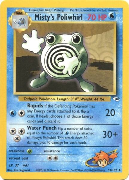 Misty's Poliwhirl (53/132) [Gym Heroes Unlimited] - The Mythic Store | 24h Order Processing