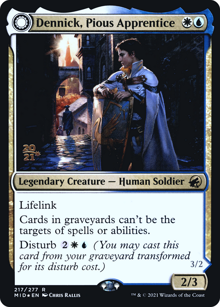 Dennick, Pious Apprentice // Dennick, Pious Apparition [Innistrad: Midnight Hunt Prerelease Promos] - The Mythic Store | 24h Order Processing