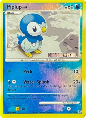 Piplup (93/130) (Diamond and Pearl) [Burger King Promos: 2008 Collection] - The Mythic Store | 24h Order Processing