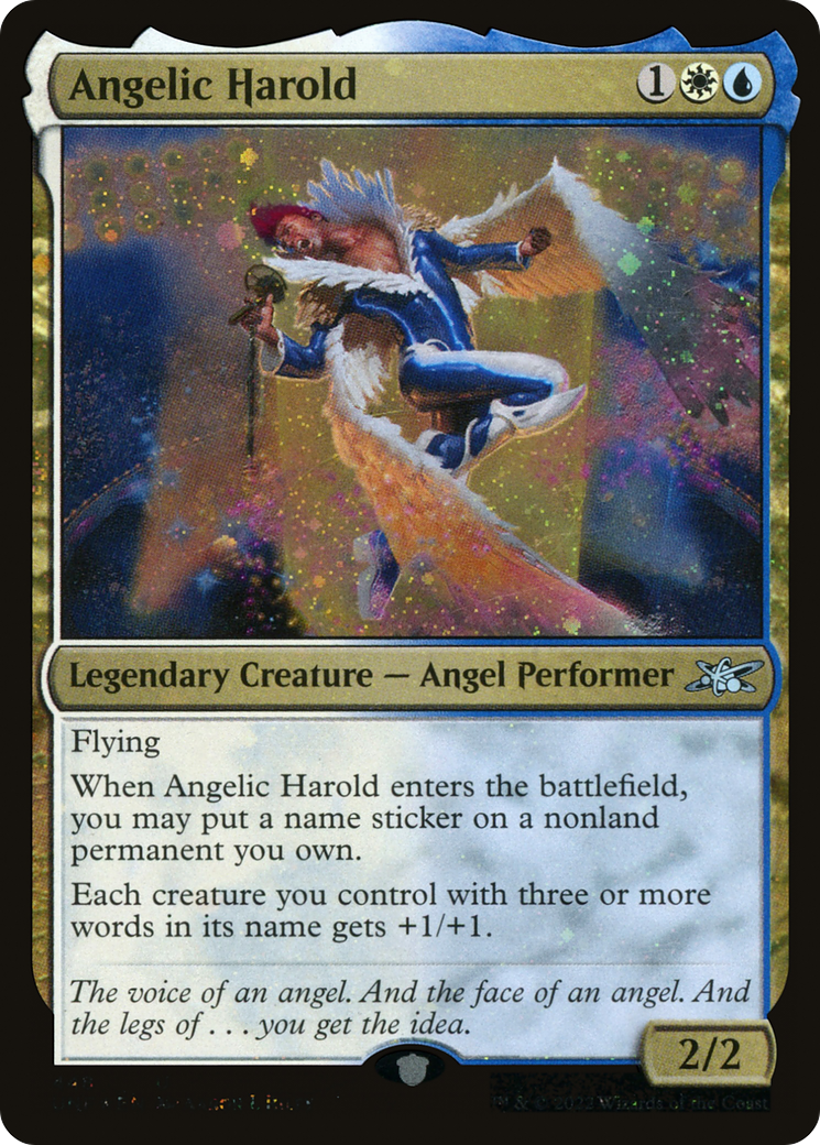 Angelic Harold (Galaxy Foil) [Unfinity] - The Mythic Store | 24h Order Processing