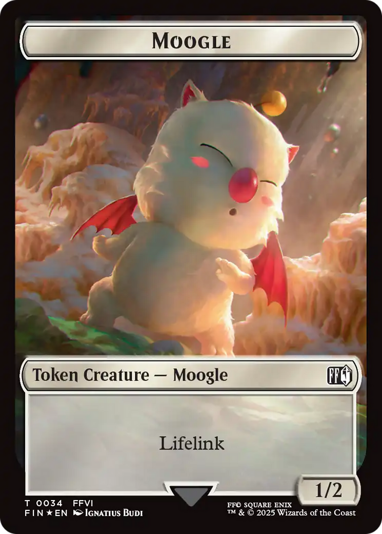 Moogle (0034) // Treasure (0036) Double-Sided Token (Surge Foil) [FINAL FANTASY Tokens] - The Mythic Store | 24h Order Processing