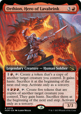 Orthion, Hero of Lavabrink (Extended Art) [March of the Machine] - The Mythic Store | 24h Order Processing