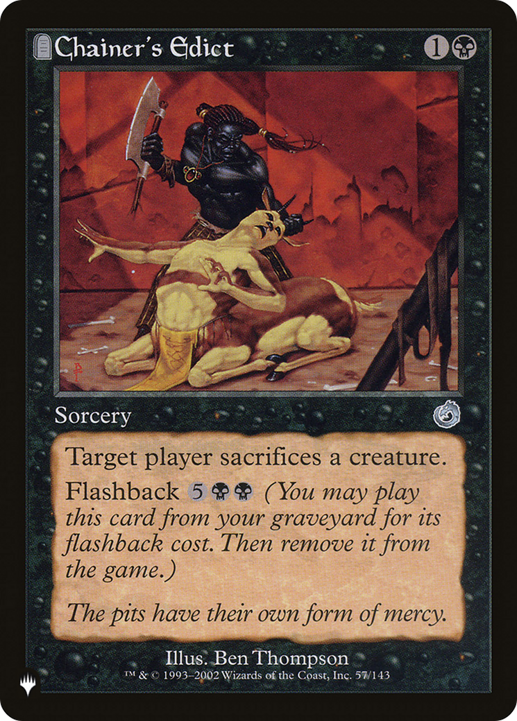 Chainer's Edict [The List] - The Mythic Store | 24h Order Processing