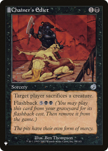 Chainer's Edict [The List] - The Mythic Store | 24h Order Processing