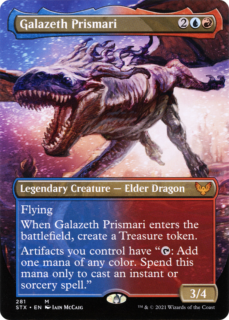 Galazeth Prismari (Borderless Alternate Art) [Strixhaven: School of Mages] - The Mythic Store | 24h Order Processing