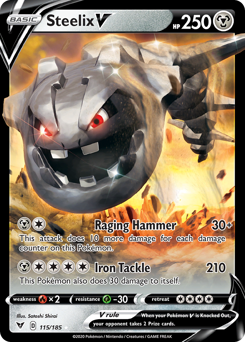 Steelix V (115/185) [Sword & Shield: Vivid Voltage] - The Mythic Store | 24h Order Processing