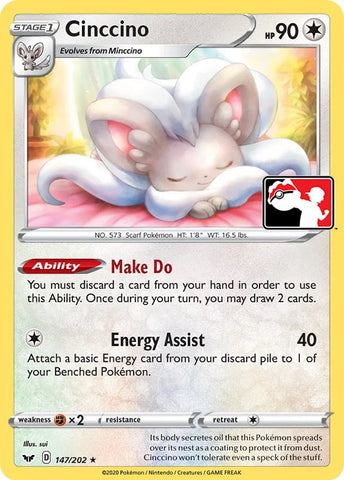 Cinccino (147/202) [Prize Pack Series One] - The Mythic Store | 24h Order Processing