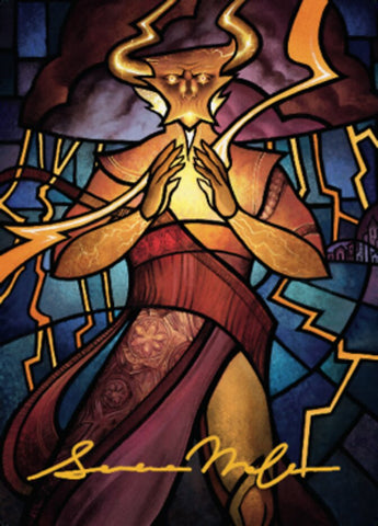 Najal, the Storm Runner Art Card (Gold-Stamped Signature) [Dominaria United Art Series] - The Mythic Store | 24h Order Processing