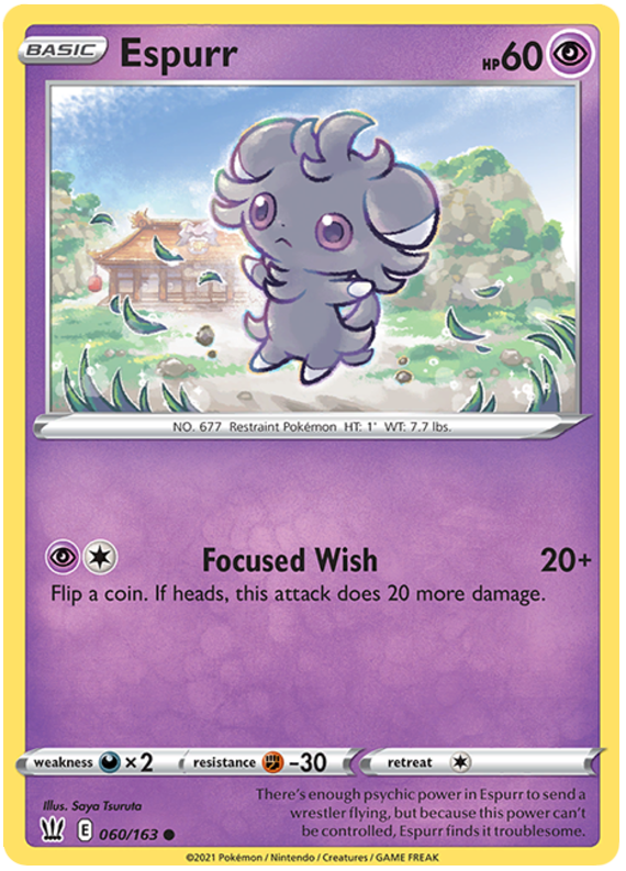 Espurr (060/163) [Sword & Shield: Battle Styles] - The Mythic Store | 24h Order Processing