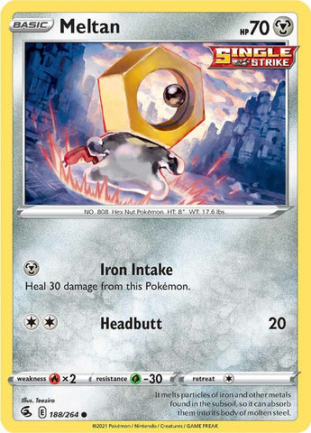Meltan (188/264) [Sword & Shield: Fusion Strike] - The Mythic Store | 24h Order Processing