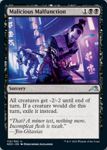 Malicious Malfunction [Kamigawa: Neon Dynasty] - The Mythic Store | 24h Order Processing