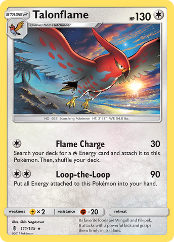 Talonflame (111/145) [Sun & Moon: Guardians Rising] - The Mythic Store | 24h Order Processing