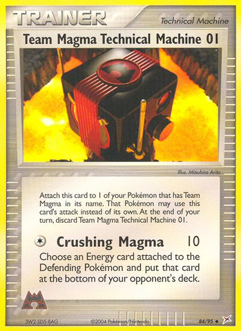 Team Magma Technical Machine 01 (84/95) [EX: Team Magma vs Team Aqua] - The Mythic Store | 24h Order Processing
