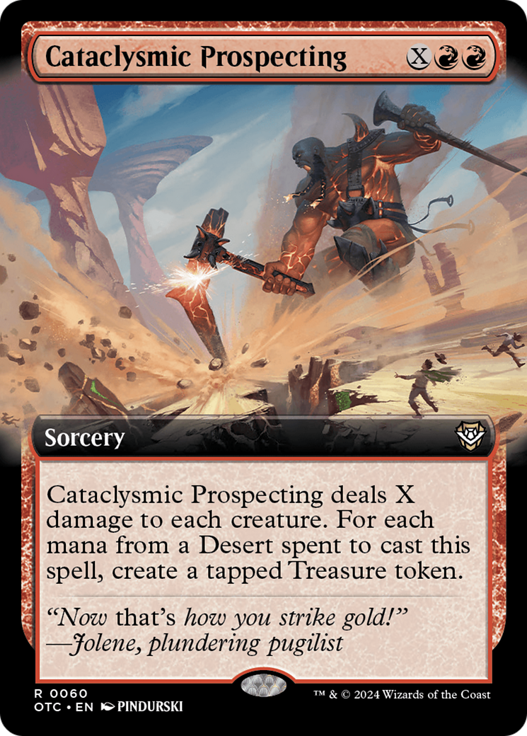 Cataclysmic Prospecting (Extended Art) [Outlaws of Thunder Junction Commander] - The Mythic Store | 24h Order Processing