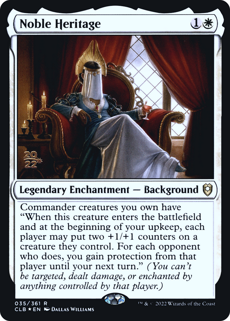 Noble Heritage [Commander Legends: Battle for Baldur's Gate Prerelease Promos] - The Mythic Store | 24h Order Processing