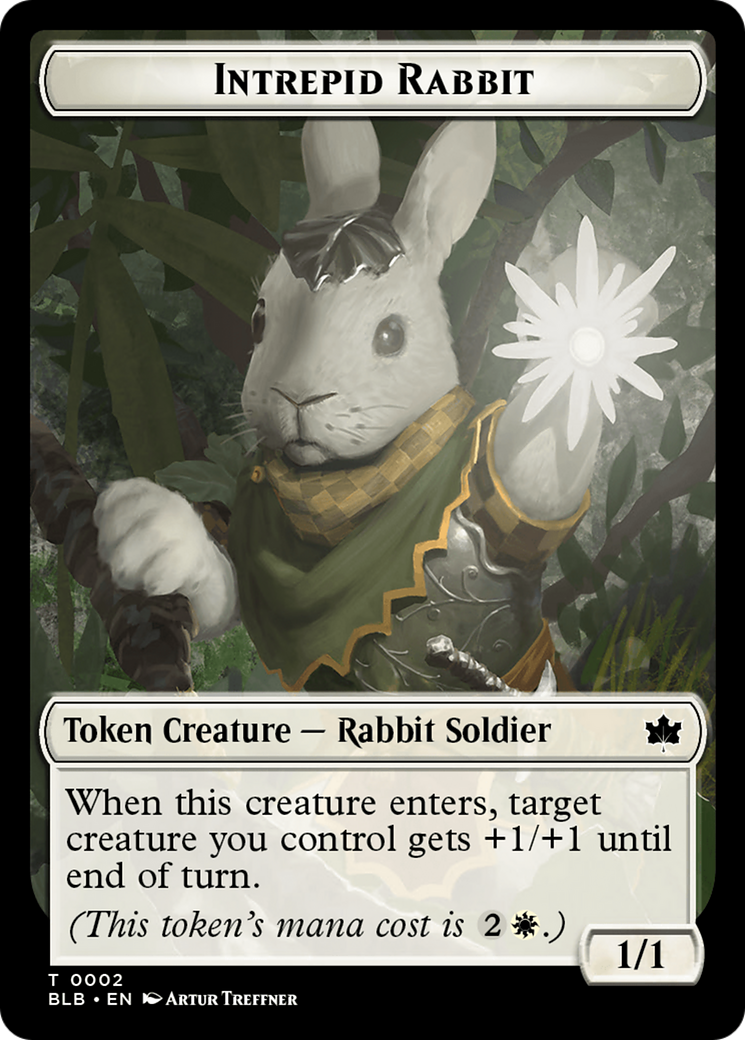 Intrepid Rabbit Token [Bloomburrow Tokens] - The Mythic Store | 24h Order Processing