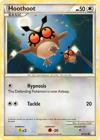 Hoothoot (66/123) [HeartGold & SoulSilver: Base Set] - The Mythic Store | 24h Order Processing