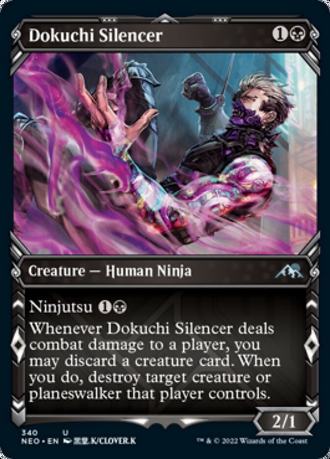 Dokuchi Silencer (Showcase Ninja) [Kamigawa: Neon Dynasty] - The Mythic Store | 24h Order Processing