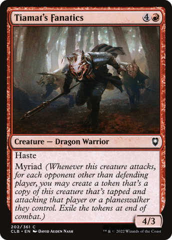 Tiamat's Fanatics [Commander Legends: Battle for Baldur's Gate] - The Mythic Store | 24h Order Processing