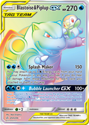 Blastoise & Piplup GX (253/236) [Sun & Moon: Cosmic Eclipse] - The Mythic Store | 24h Order Processing