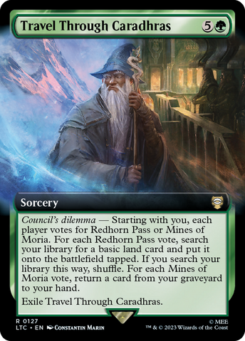 Travel Through Caradhras (Extended Art) [The Lord of the Rings: Tales of Middle-Earth Commander] - The Mythic Store | 24h Order Processing