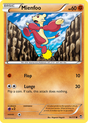Mienfoo (56/111) [XY: Furious Fists] - The Mythic Store | 24h Order Processing