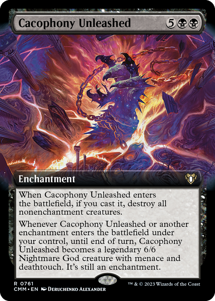 Cacophony Unleashed (Extended Art) [Commander Masters] - The Mythic Store | 24h Order Processing