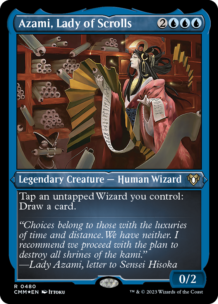 Azami, Lady of Scrolls (Foil Etched) [Commander Masters] - The Mythic Store | 24h Order Processing