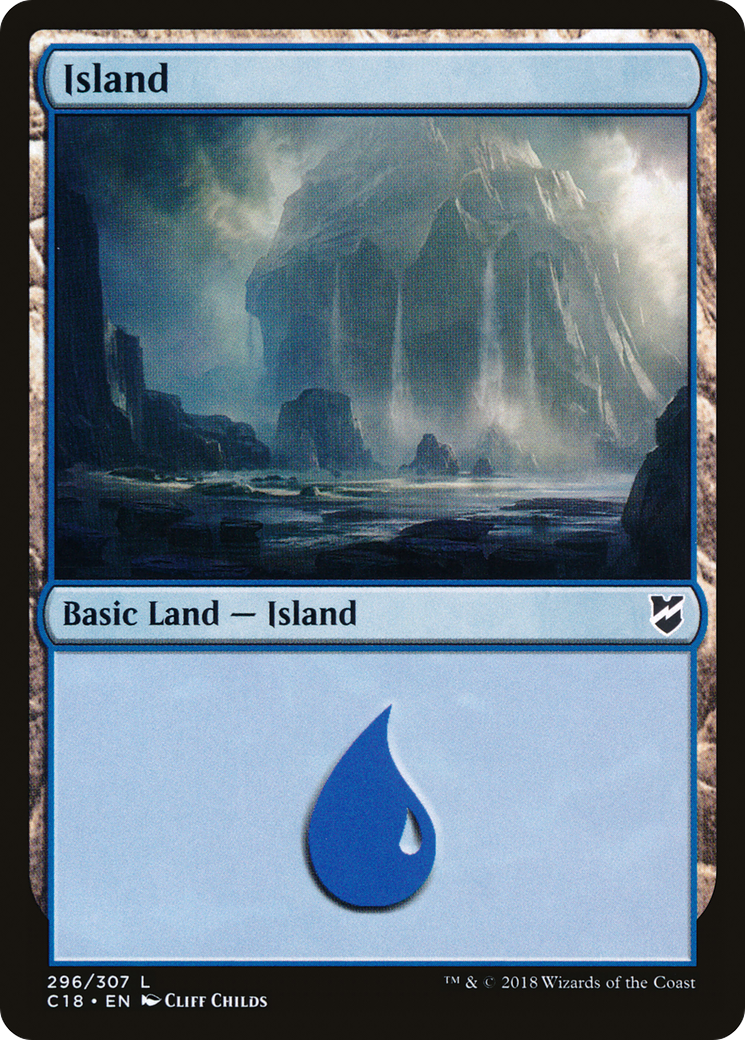 Island (296) [Commander 2018] - The Mythic Store | 24h Order Processing