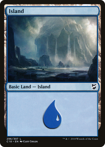 Island (296) [Commander 2018] - The Mythic Store | 24h Order Processing