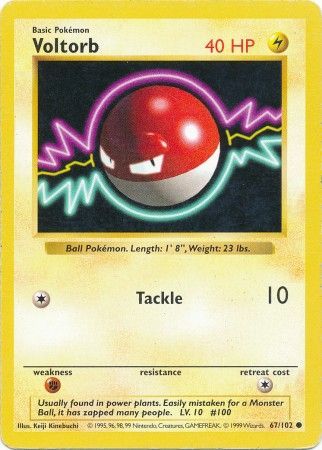 Voltorb (67/102) [Base Set Shadowless Unlimited] - The Mythic Store | 24h Order Processing