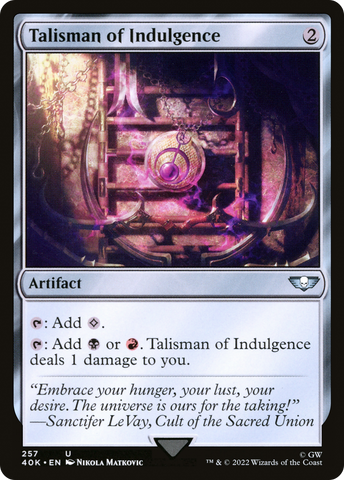 Talisman of Indulgence [Warhammer 40,000] - The Mythic Store | 24h Order Processing