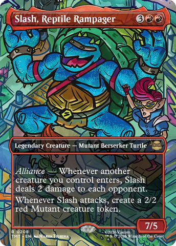 Slash, Reptile Rampager (Borderless) [Teenage Mutant Ninja Turtles] - The Mythic Store | 24h Order Processing