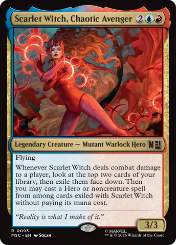 Scarlet Witch, Chaotic Avenger (Surge Foil) [Marvel Super Heroes Commander] - The Mythic Store | 24h Order Processing