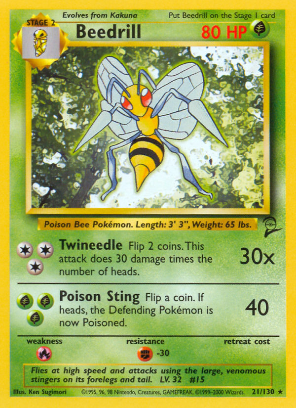 Beedrill (21/130) [Base Set 2] - The Mythic Store | 24h Order Processing