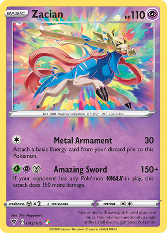 Zacian (082/185) [Sword & Shield: Vivid Voltage] - The Mythic Store | 24h Order Processing