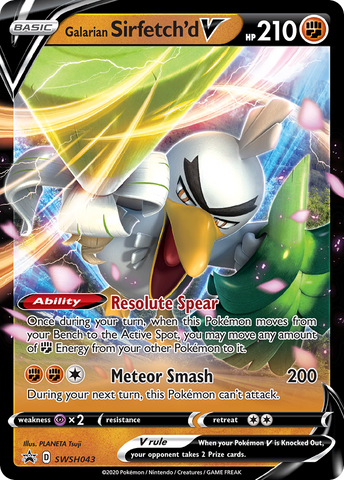 Galarian Sirfetch'd V (SWSH043) [Sword & Shield: Black Star Promos] - The Mythic Store | 24h Order Processing