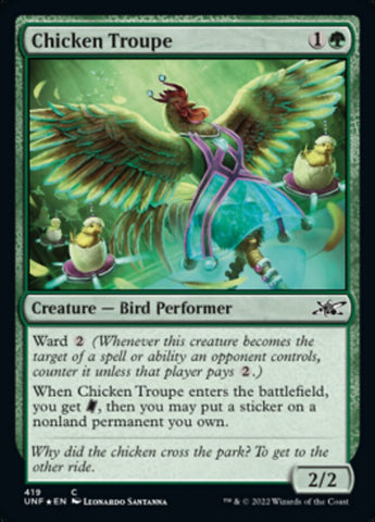 Chicken Troupe (Galaxy Foil) [Unfinity] - The Mythic Store | 24h Order Processing