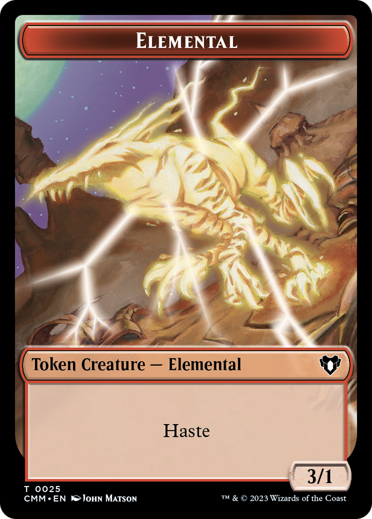 Thopter // Elemental (0025) Double-Sided Token [Commander Masters Tokens] - The Mythic Store | 24h Order Processing