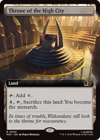 Throne of the High City (Extended Art) [Marvel Super Heroes Commander] - The Mythic Store | 24h Order Processing